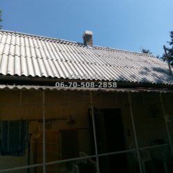 Hullámpala tető javítása, hullámpala tető felújítása, hullámpala tető festése 4 rétegben